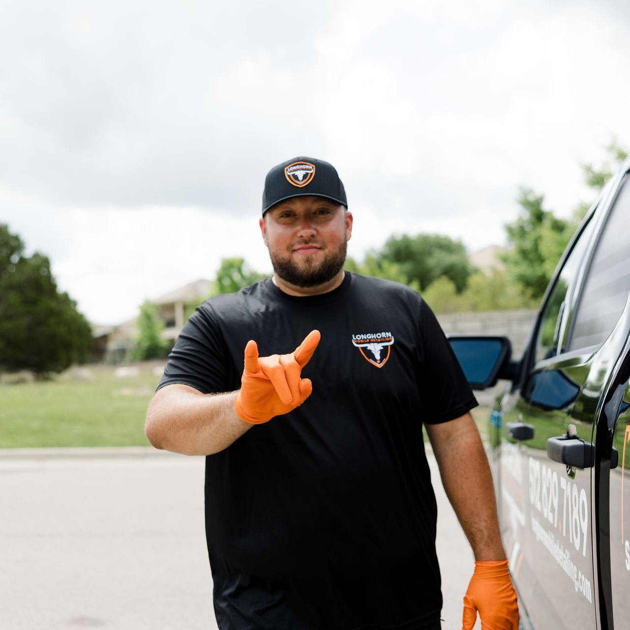 Connect with our top rated mobile detailing company in Austin TX Owner of Longhorm Mobile Detailing signing