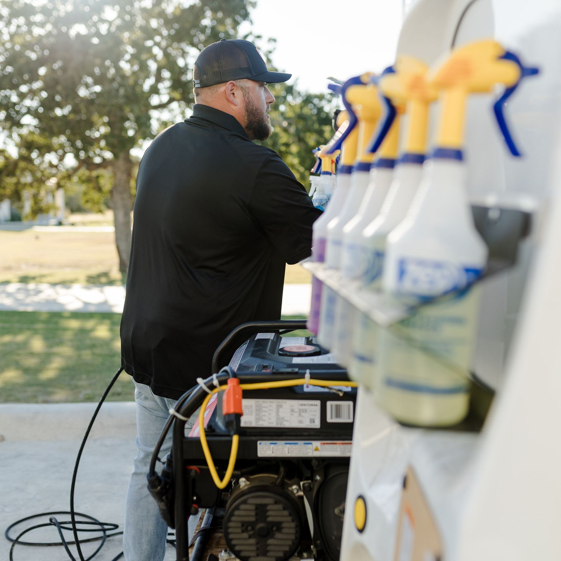 Get fleet mobile detailing services near Dripping Springs TX Owner of fleet mobile detailing services near Austin TX