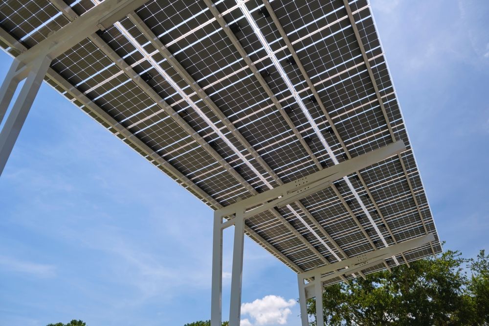 An View of Solar Panels — Premium Electrical Solutions In Elliott Heads, QLD