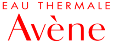 A red and white logo for eau thermale avene