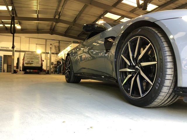 car in the garage