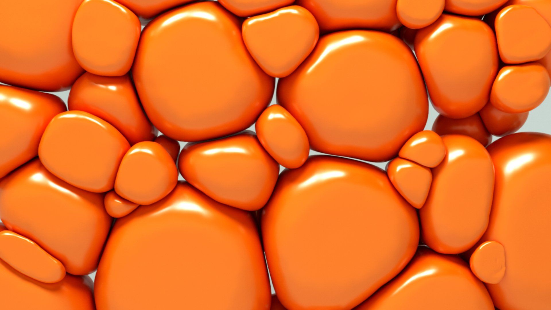 Squashy organic orange shapes used as a header image for the Baileycs blog.