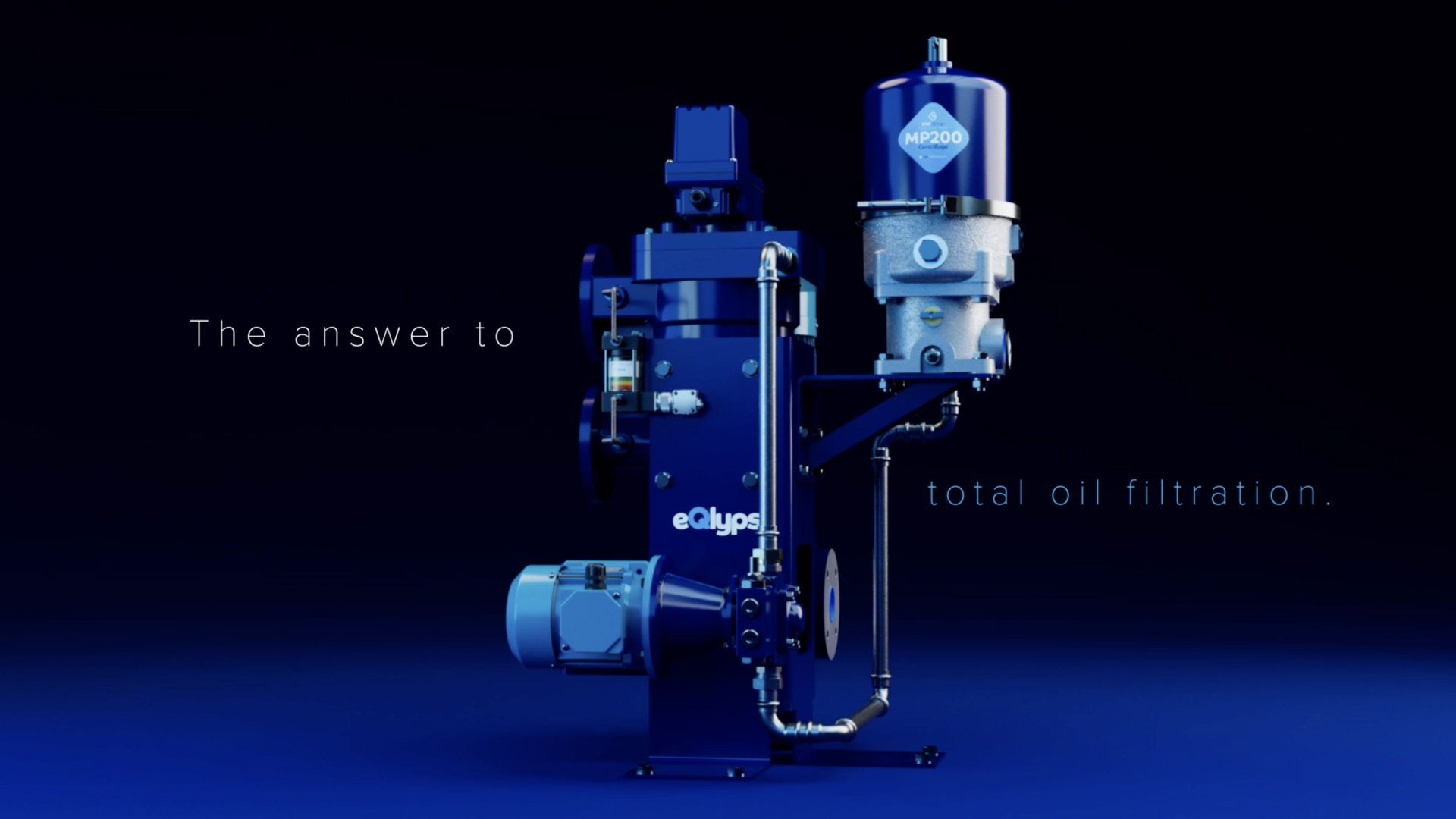 The eQlyps total oil fitration system built by the IOW Group.