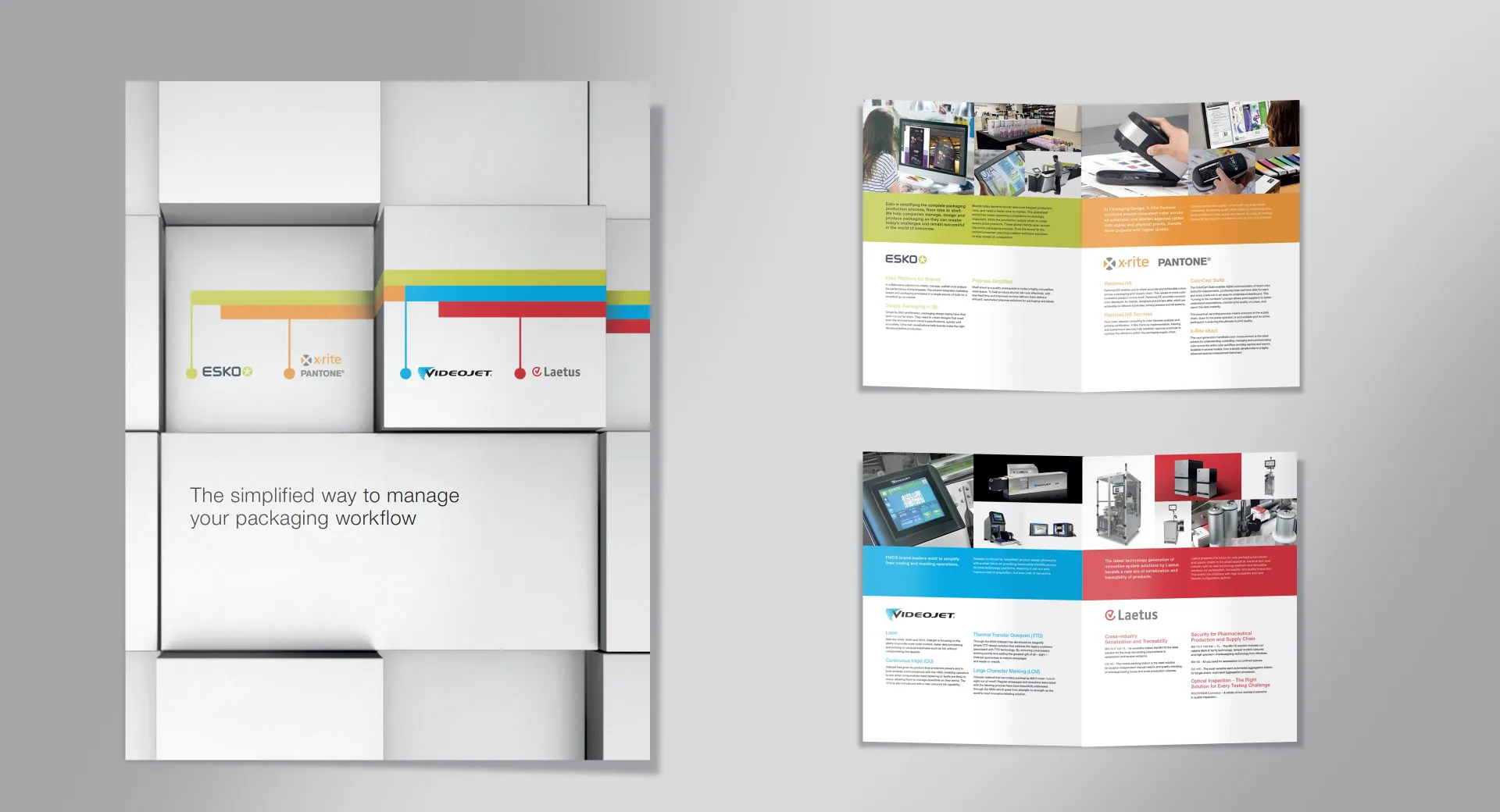 Brochure designed for Videojet to hand out to prospects at Interpack 01