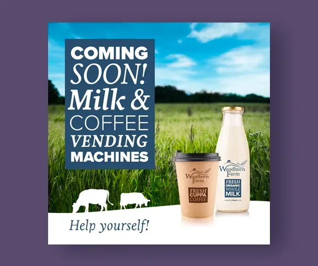 Woodhorn Farm Organic Milk social media creative