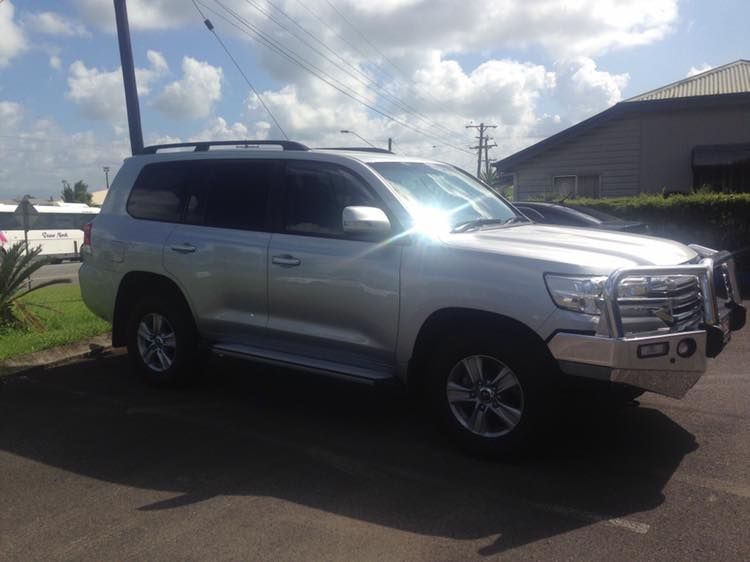 Silver Suv Parked Outdoors With a Bull Bar — Mobile Windscreens FNQ in Innisfail, QLD