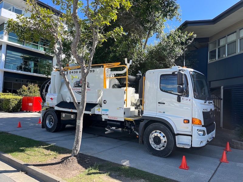Plantabox Soil Removal Job at Main Beach, Gold Coast | Gold Coast Vac Trucks
