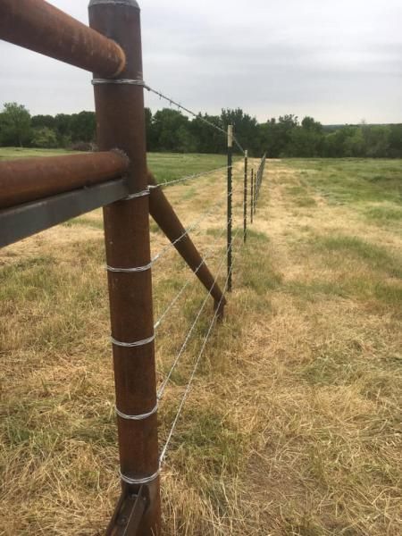 barbed wire fencing