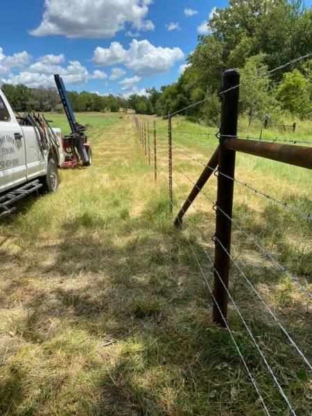 barbed wire fence installation
