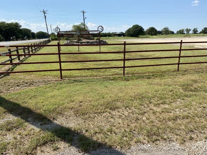 black ranch fence