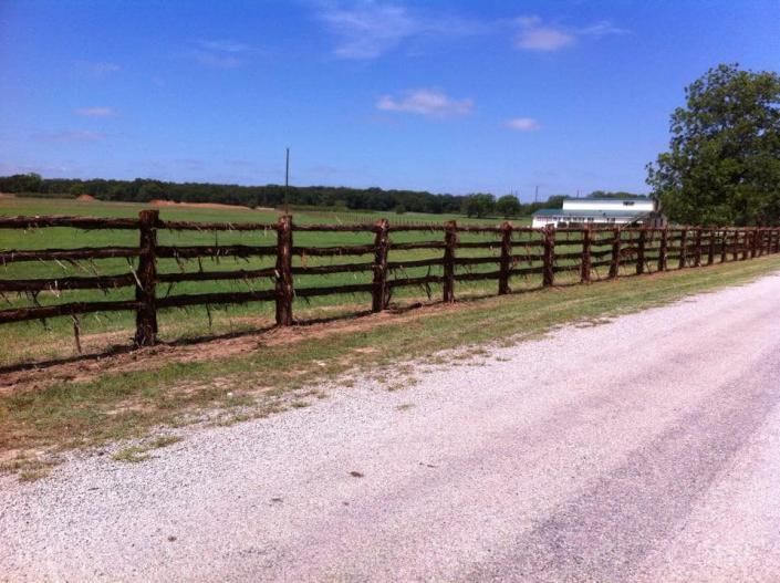 wooden agricultural fencing