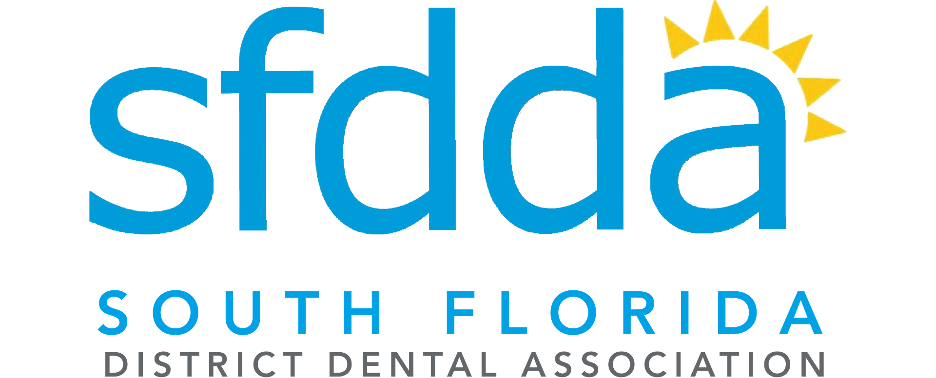 SFDDA logo in blue and yellow, with “South Florida District Dental Association” text underneath