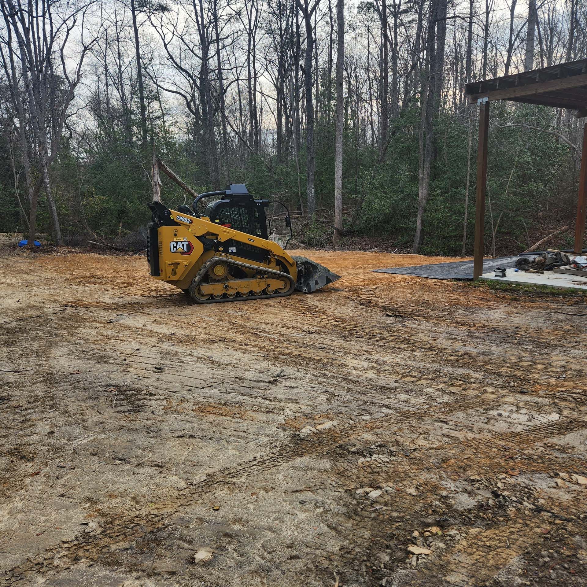 Yellow Compact Tractor