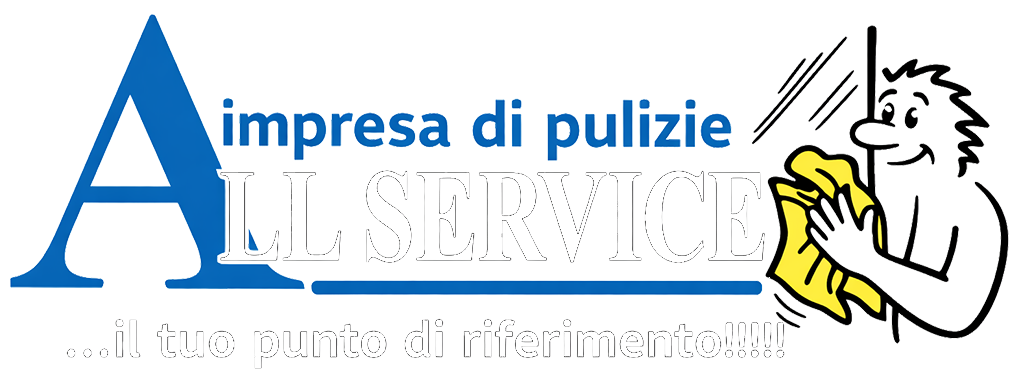 logo impresa di pulizie all service, mantova
