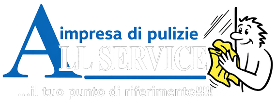 logo impresa di pulizie all service, mantova