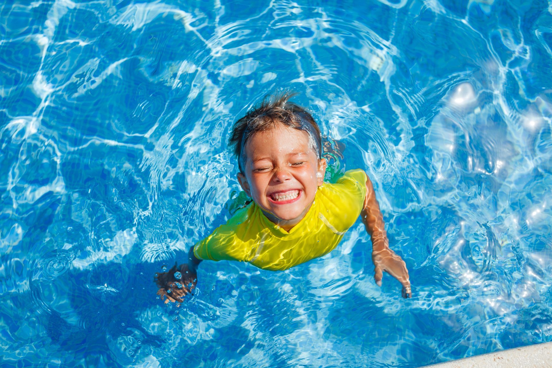 Boy Swimming