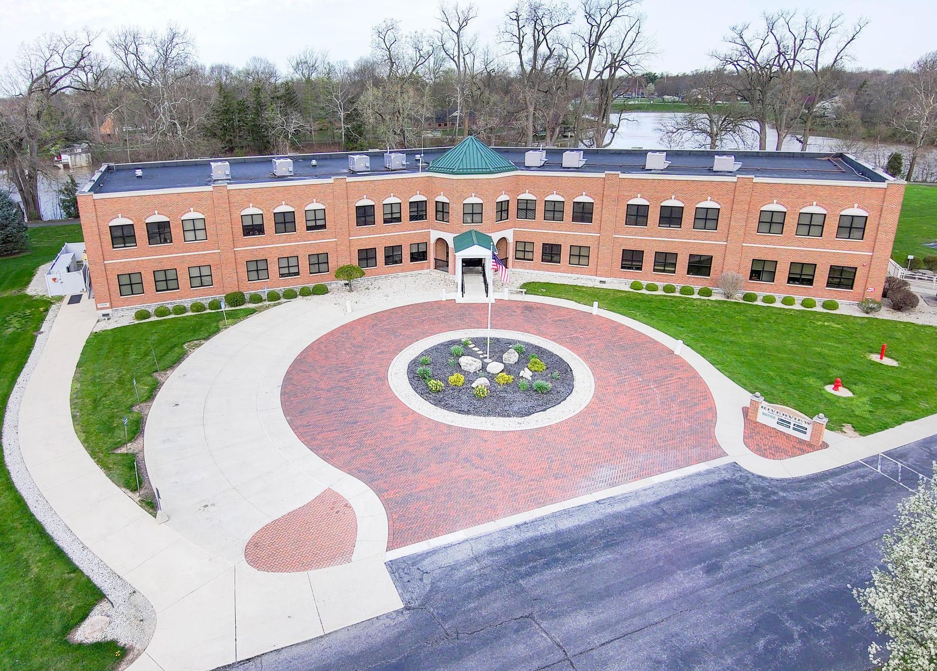 1000 East Main Cross - Office Space by Kirk Development - Overhead View