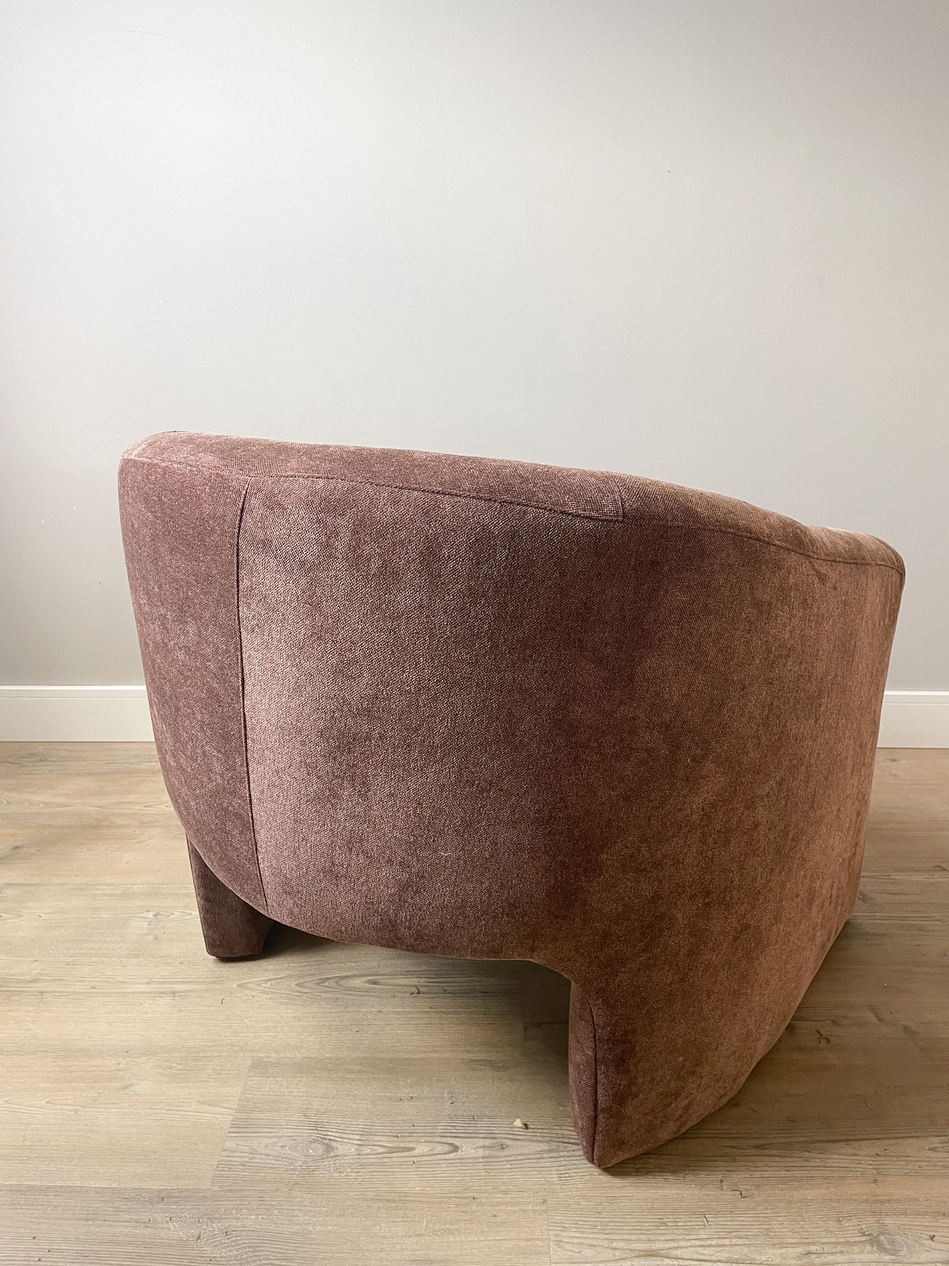 Fauteuil | warm bruin chenille