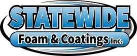 Statewide Foam & Coatings Inc. logo with blue and black text on white background