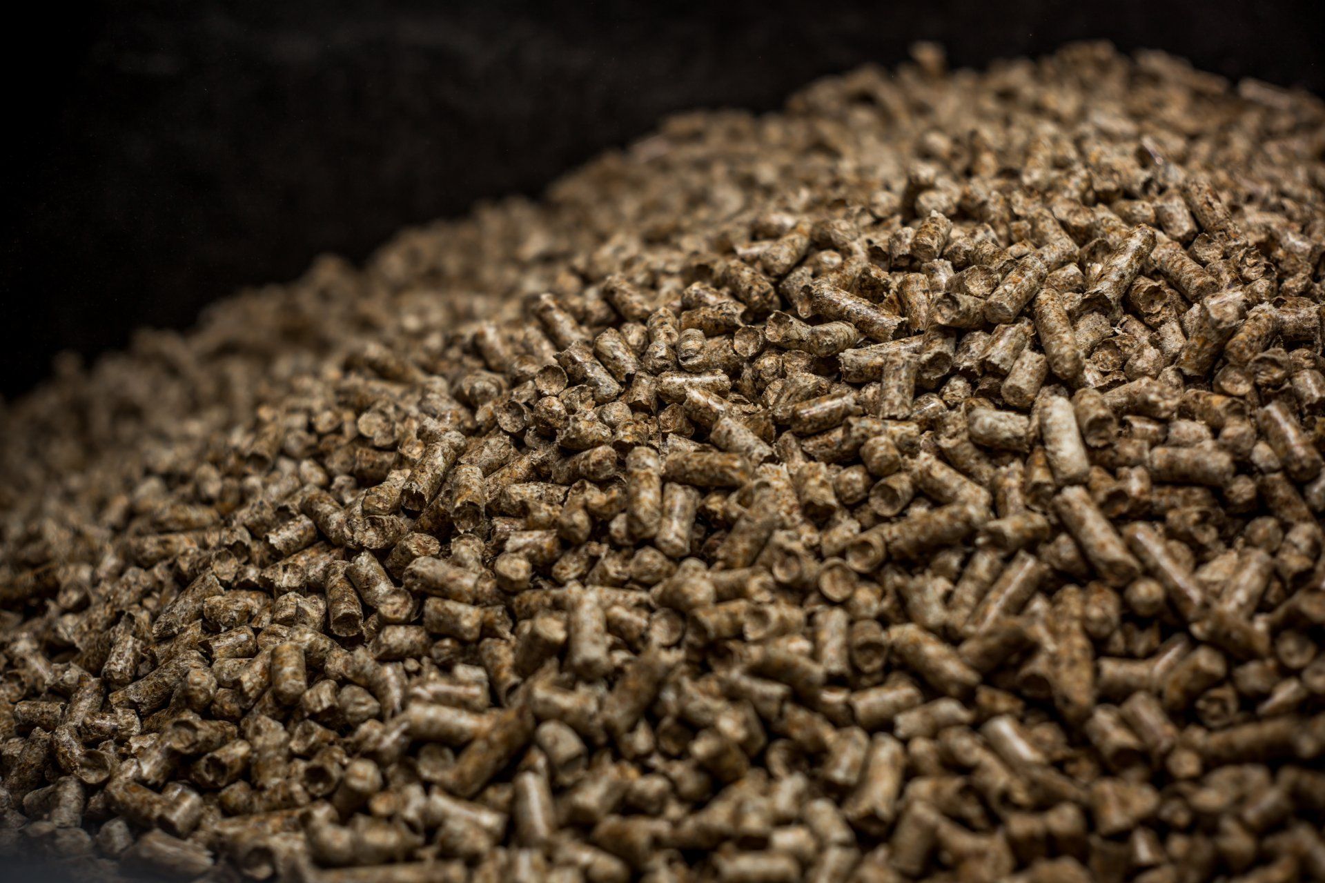 wood pellets in mass
