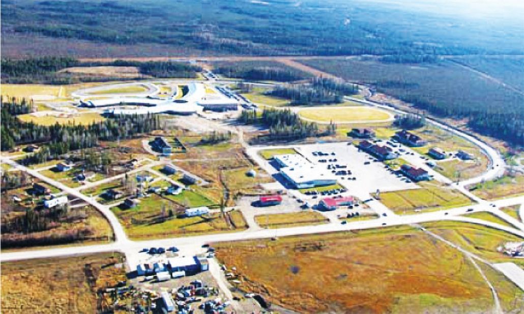 An aerial view of Norway House Cree Nation