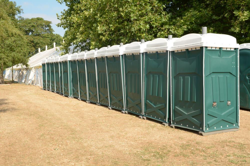 Green Portable Toilets — Porta-Vac in Moranbah, QLD