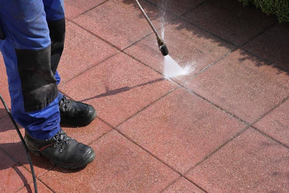 Caretaker With High-Pressure Cleaner — Porta-Vac in Moranbah, QLD