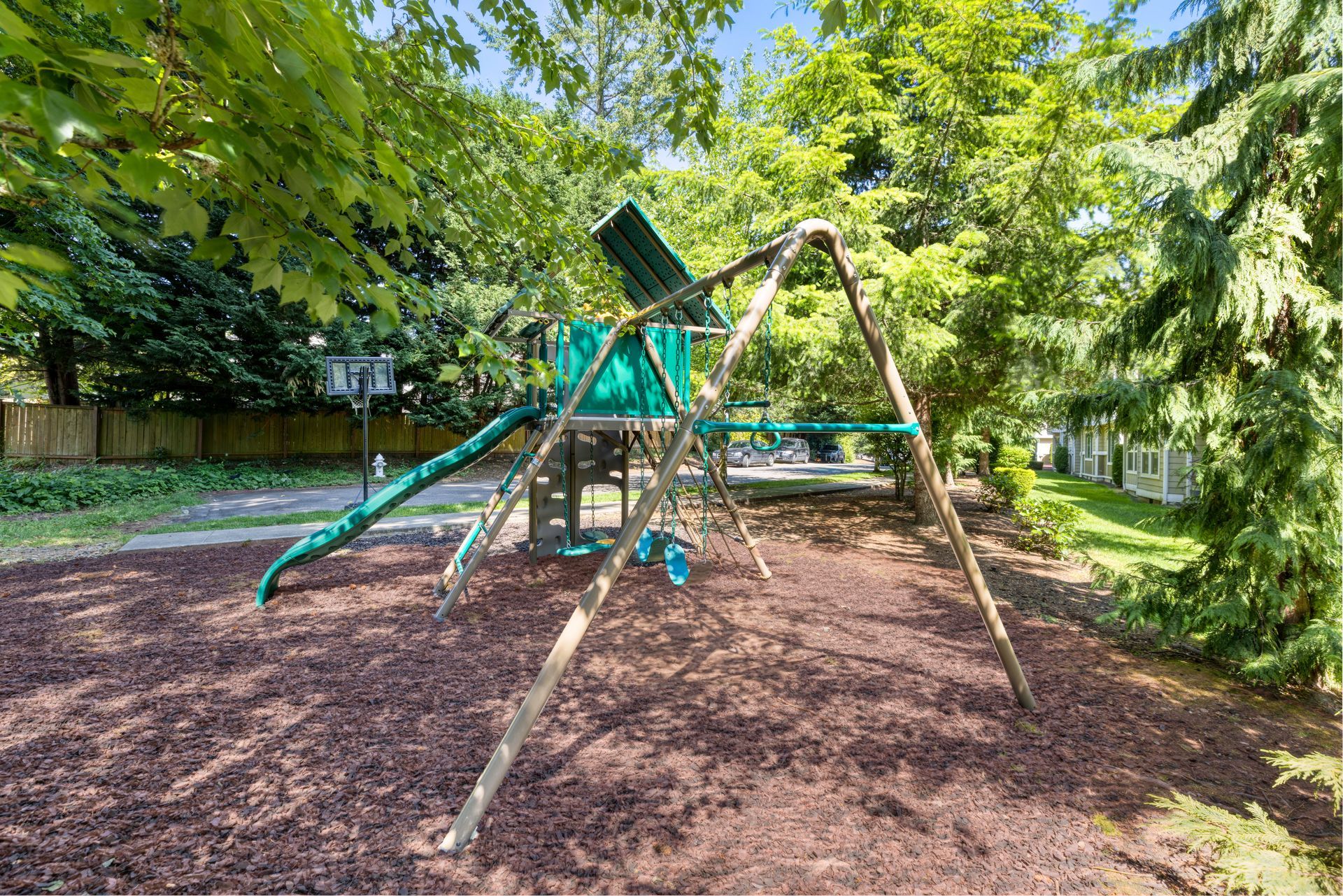 Photo of the swings at the playground