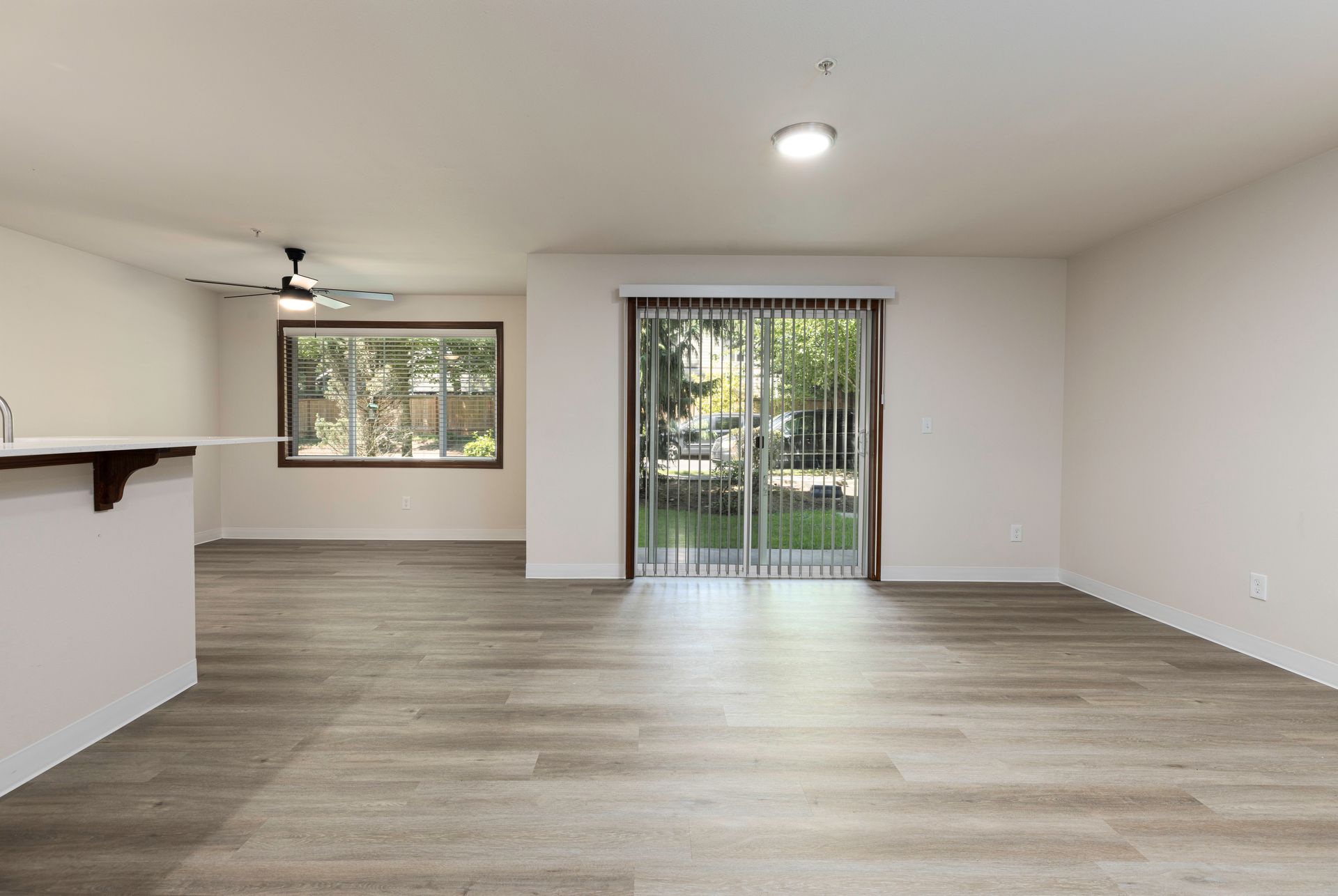Photo of a living room with plenty of natural lighting