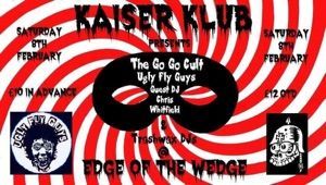 A poster for kaiser klub on saturday february 8th