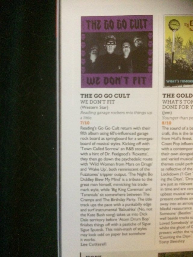 A magazine article about the go go cult