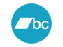 Bandcamp The bc logo is in a blue circle on a white background