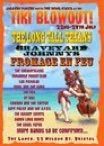 A poster of a woman kneeling on the beach.