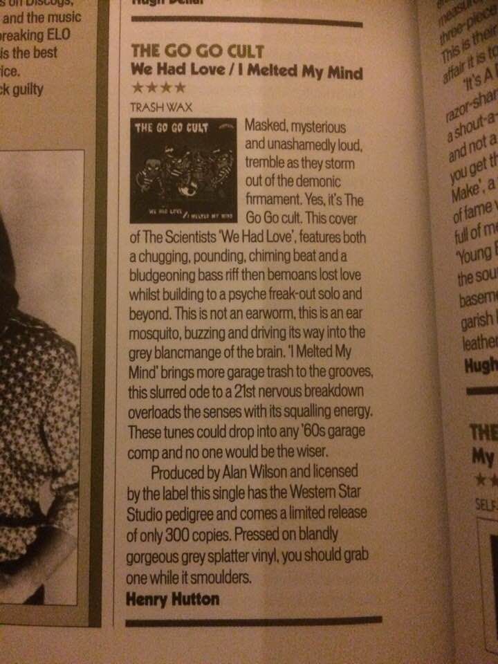 A magazine article about the go go cult