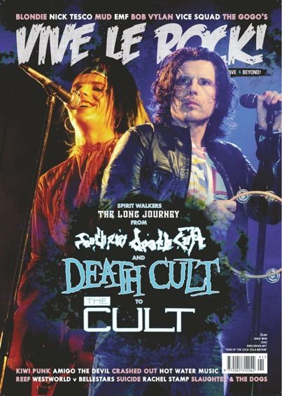 The cover of a magazine called vive le rock