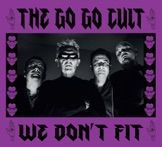 The Go Go Cult standing next to each other on a purple background.