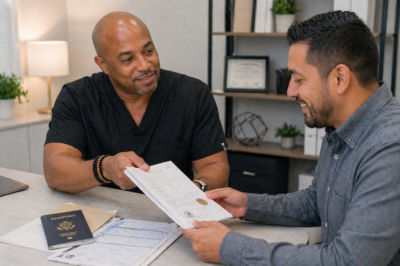 Apostille document processing in the Frisco, Texas office