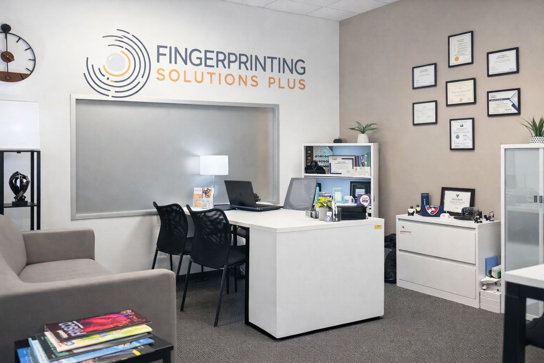 Modern fingerprinting office in Frisco, TX, with a welcoming environment Modern fingerprinting office in Frisco, TX, with a welcoming environment