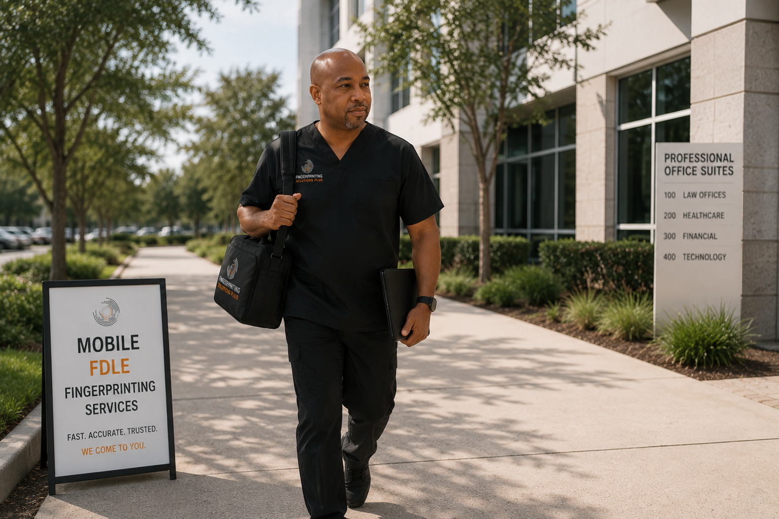 Mobile FDLE fingerprinting service in DFW