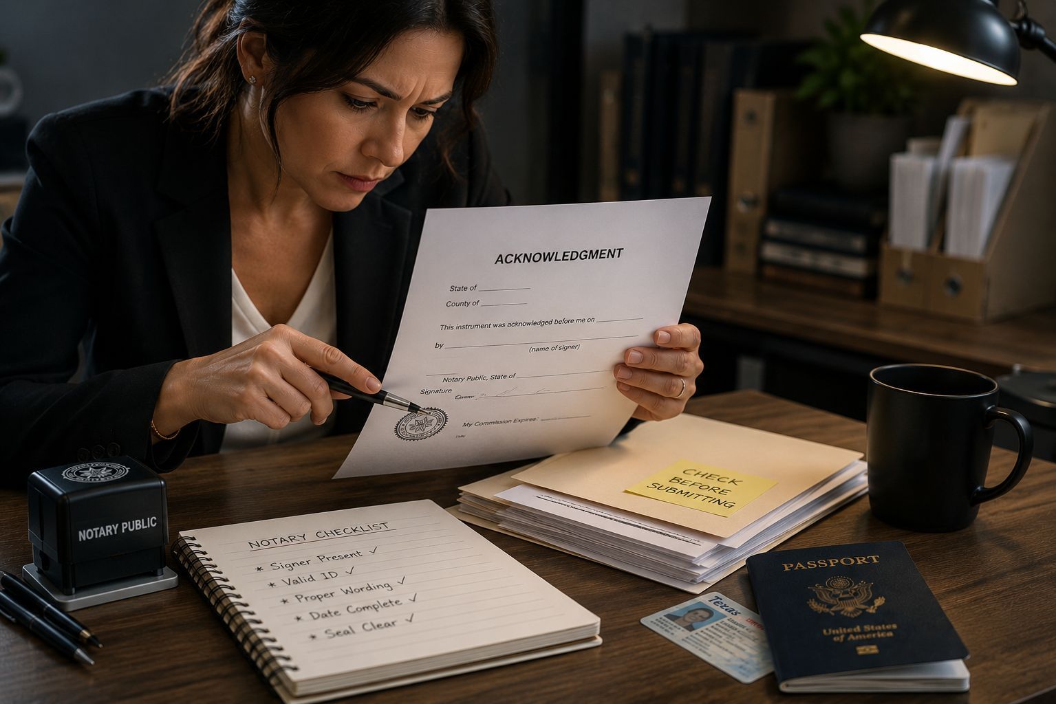 Professional review of notarized documents to prevent apostille processing delays