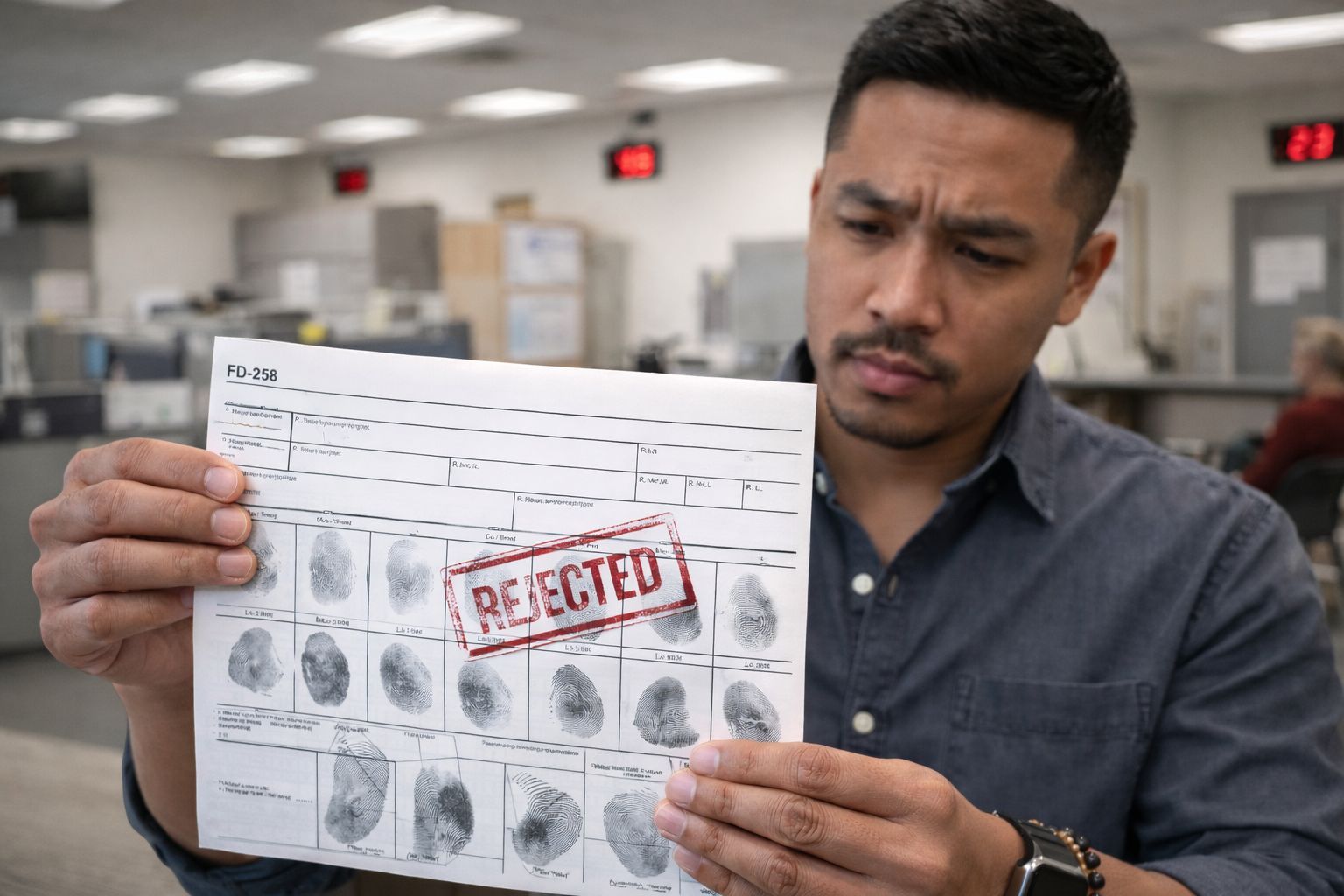 Client stressed due to fingerprint delays and deadlines