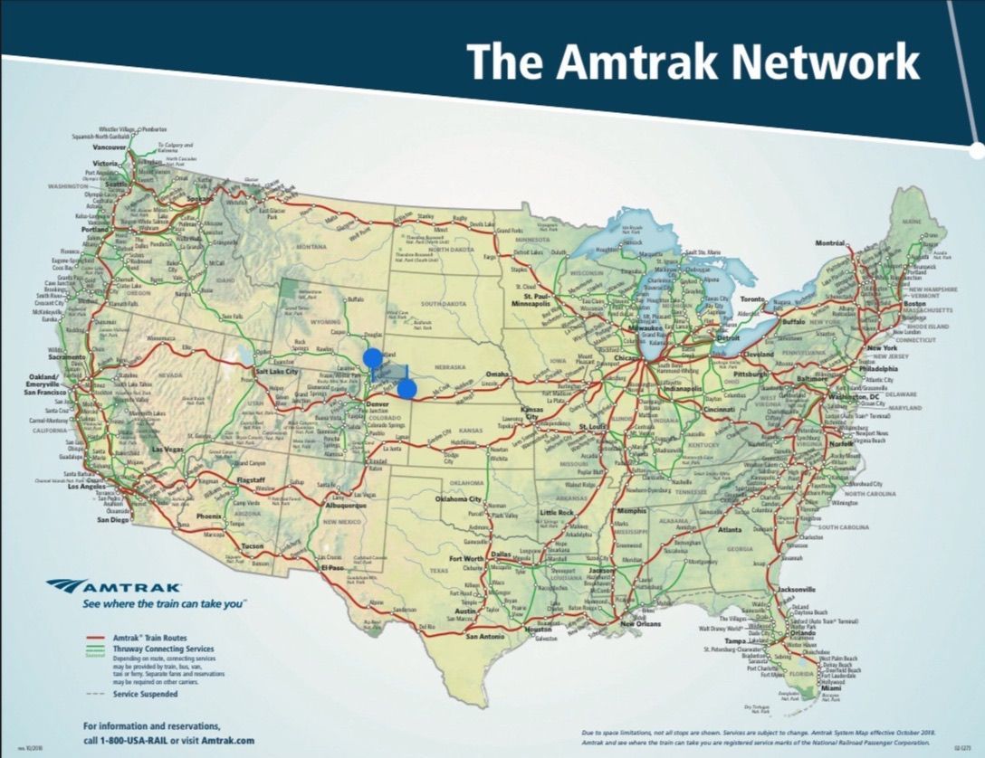 Amtrack map 2023