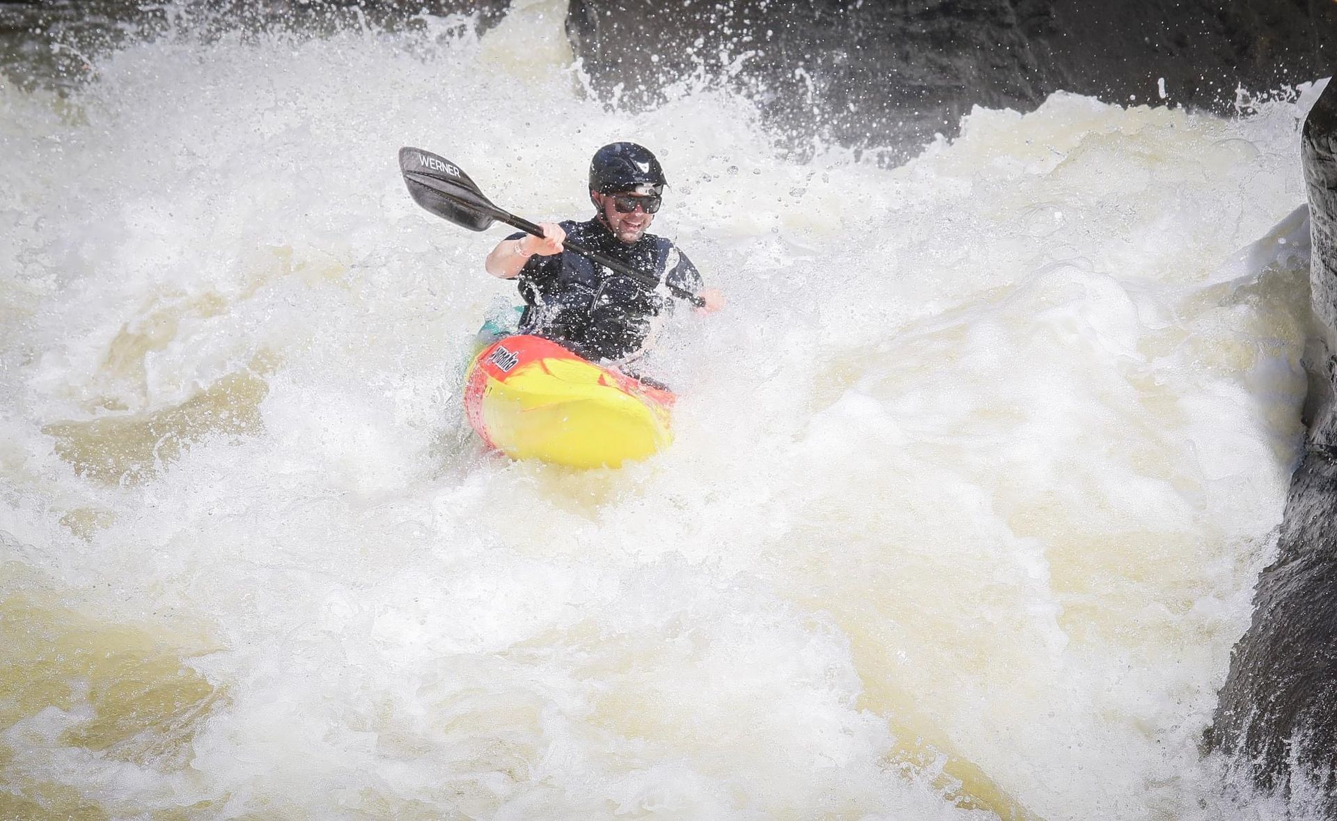 Garret Scott extreme kayaking the gualey river