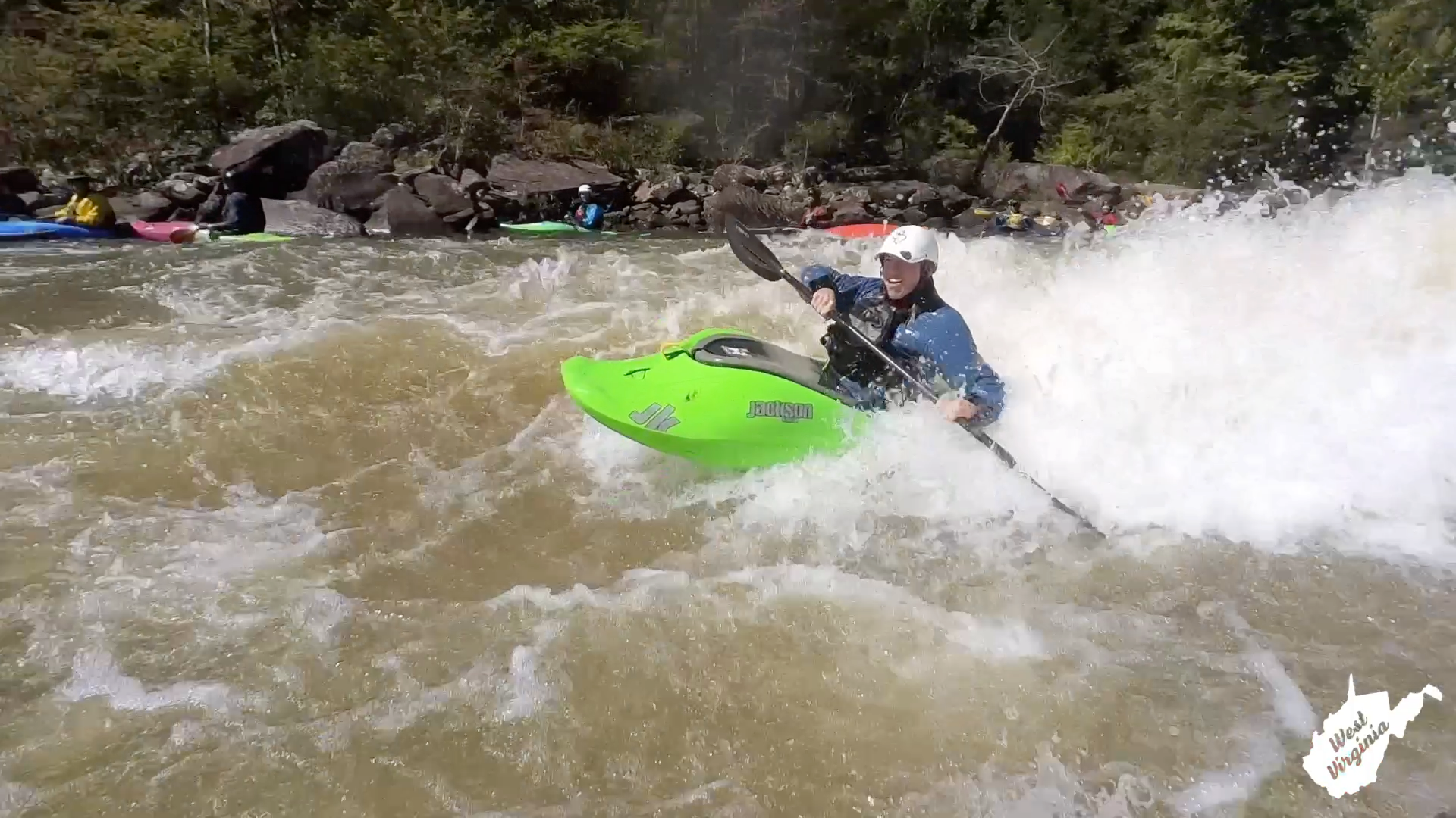surfing on the gualey river