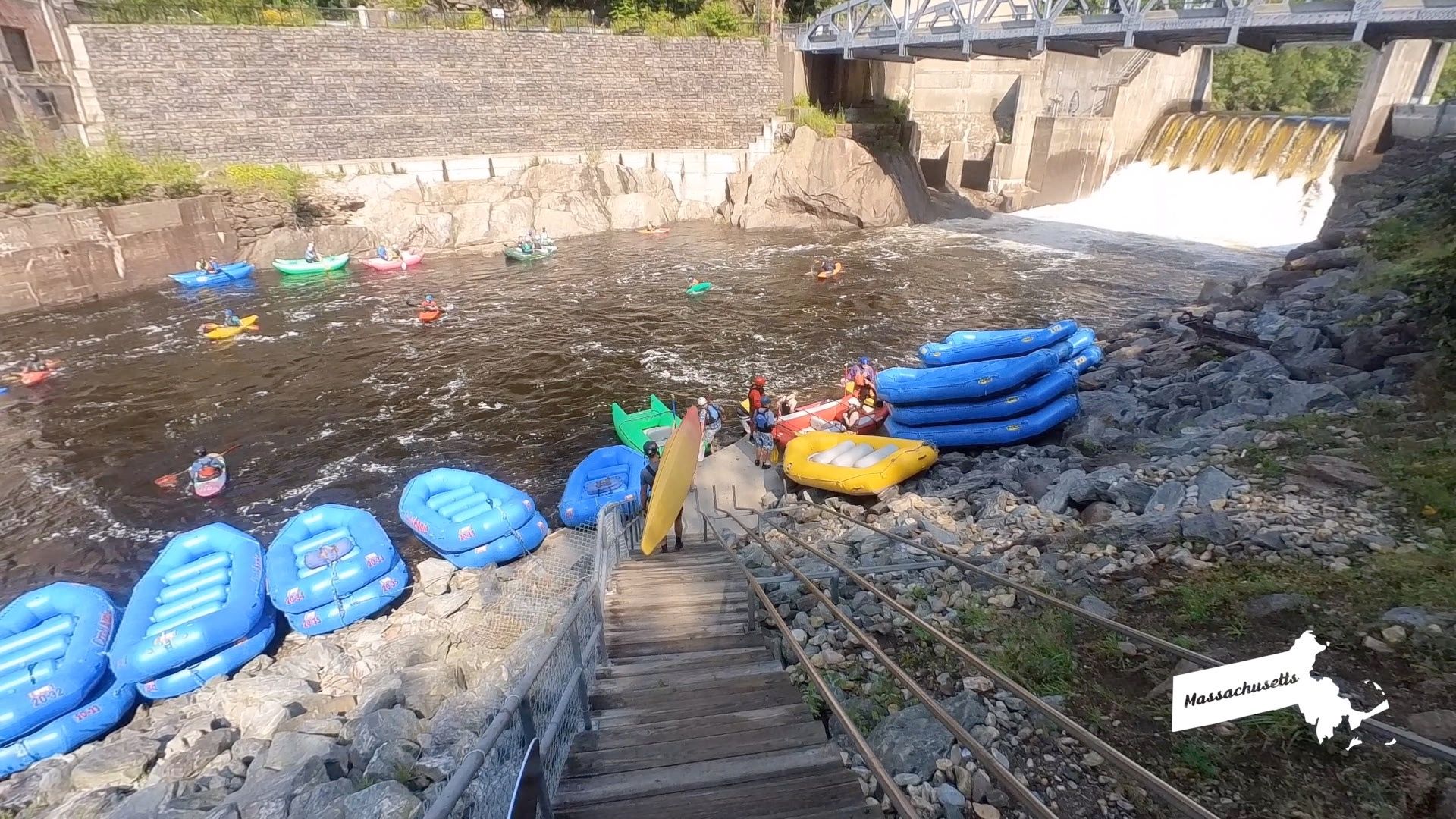 deerfield dam put in for kayaking and rafting