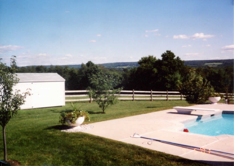 Pool split rail fence – Branchburg, NJ - Eagle Fence Supply Inc
