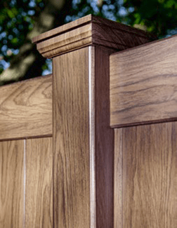 Brown vinyl fence – Branchburg, NJ - Eagle Fence Supply Inc