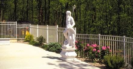 Statue with fence – Branchburg, NJ - Eagle Fence Supply Inc