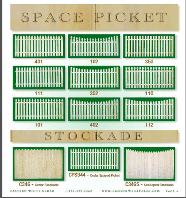 Space picket and stockade – Branchburg, NJ - Eagle Fence Supply Inc