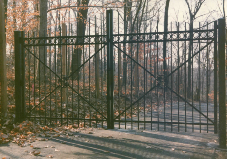 Aluminum fence in a forest like place – Branchburg, NJ - Eagle Fence Supply Inc